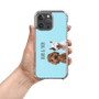 Cover de teléfono con retratos de  dos mascotas