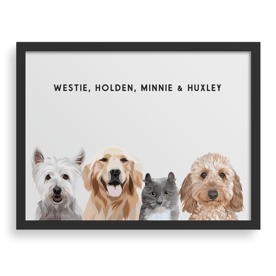 Retrato de mascota personalizado