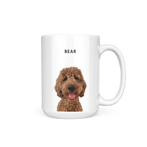 Taza con retrato de mascota