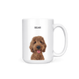 Taza con retrato de mascota