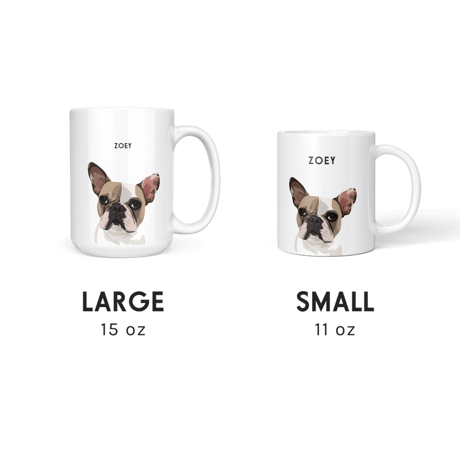 Taza con retrato de mascota
