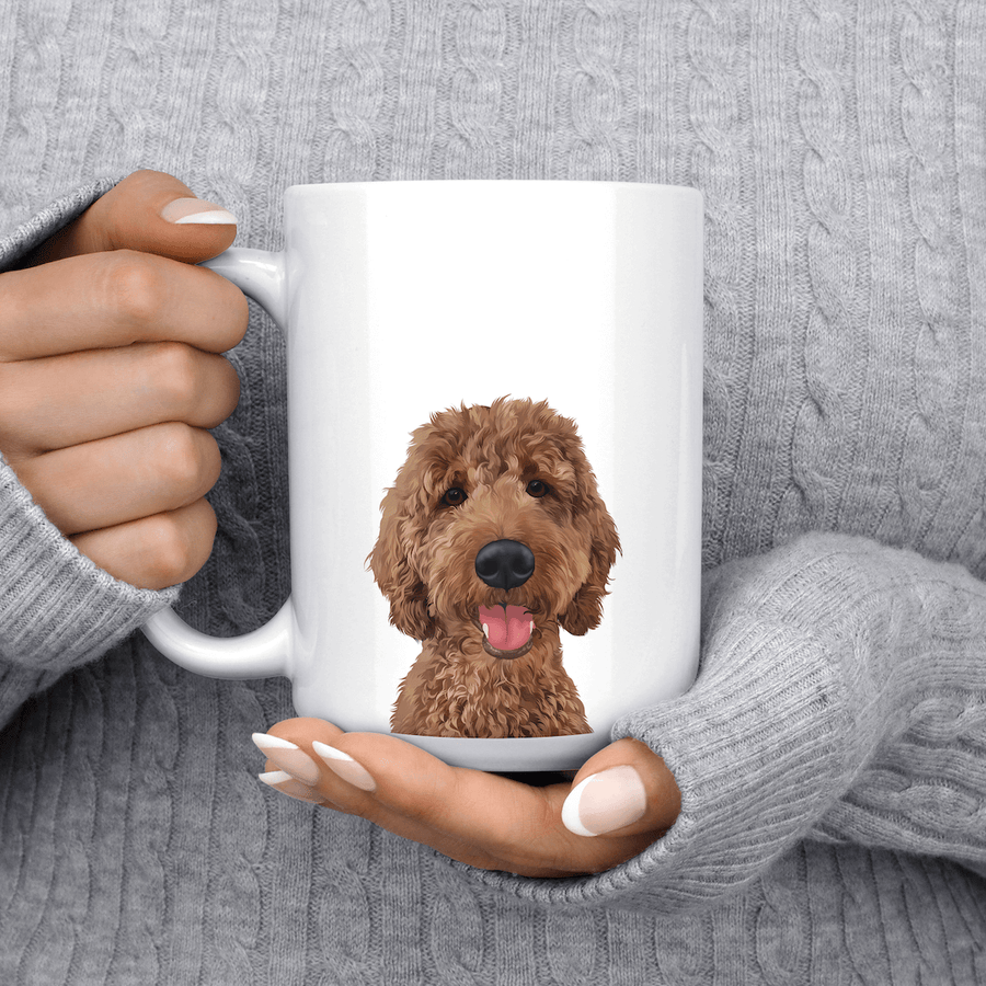 Taza con retrato de mascota
