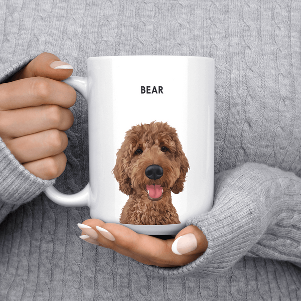 Taza con retrato de mascota