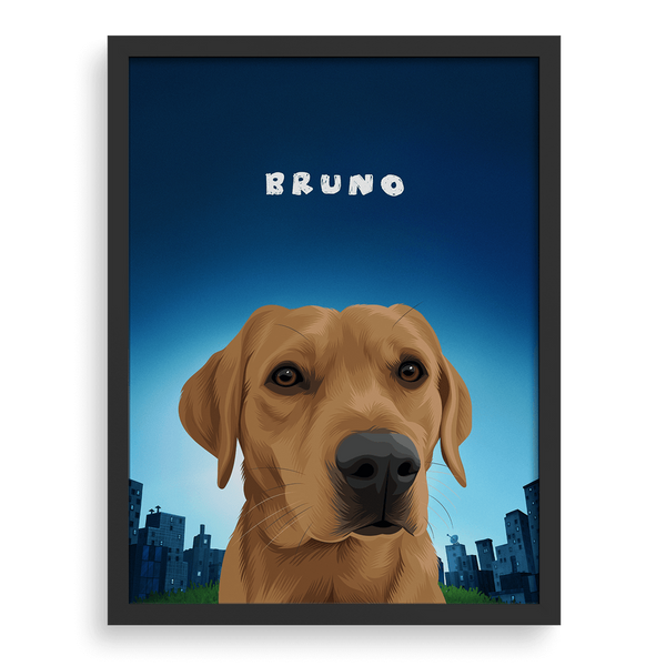 Retrato de una mascota de Dog Man