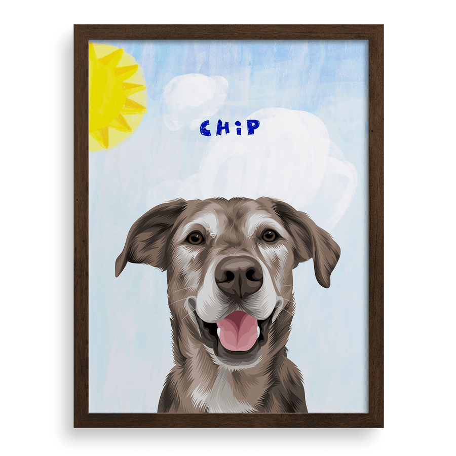 Retrato de una mascota de Dog Man