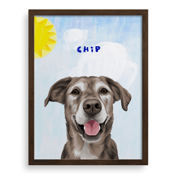 Retrato de una mascota de Dog Man