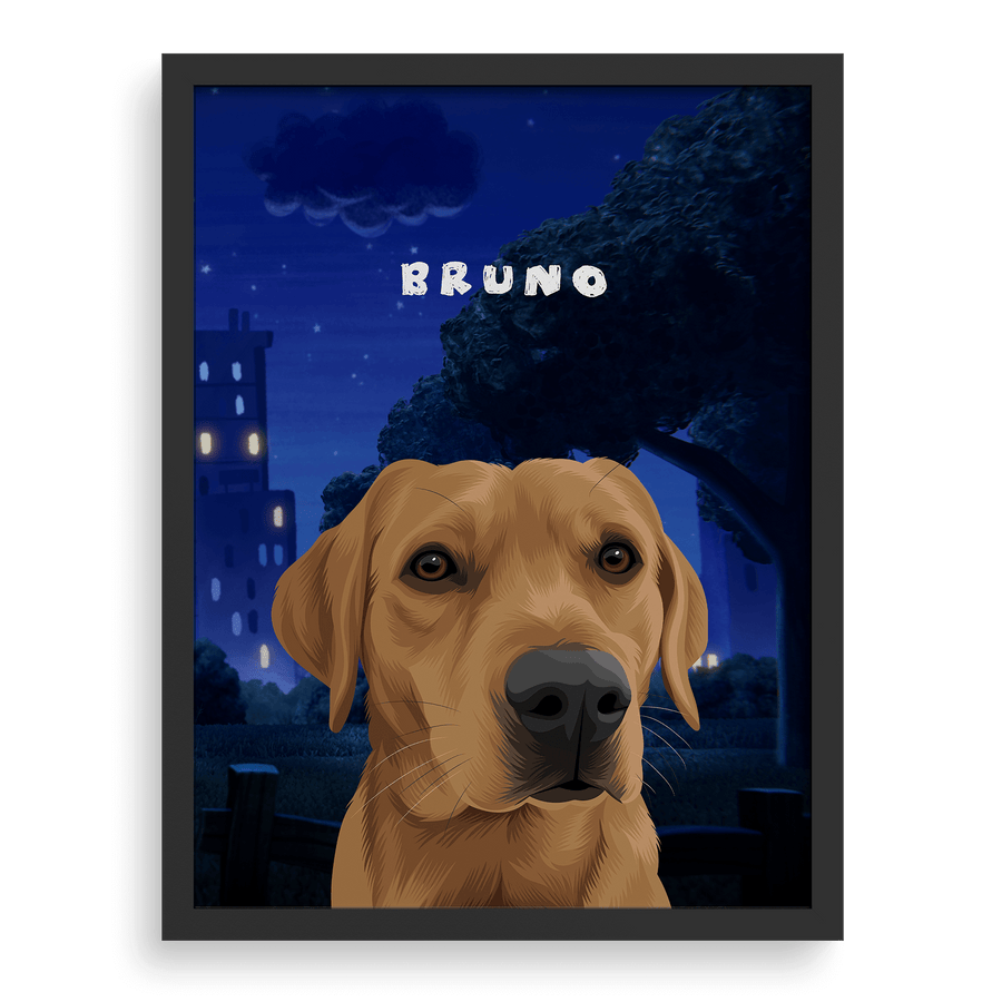 Retrato de una mascota de Dog Man