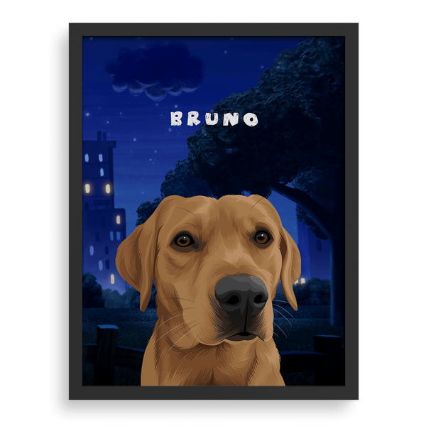 Retrato de una mascota de Dog Man