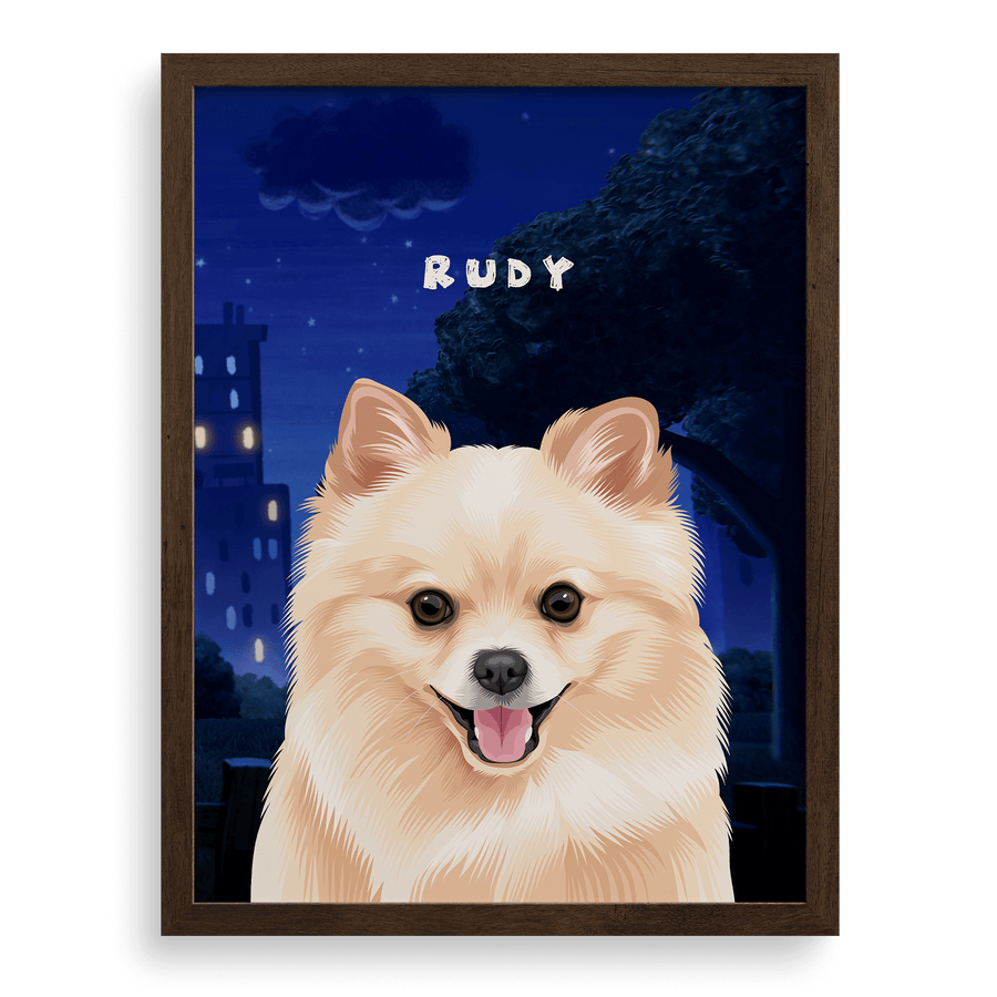 Retrato de una mascota de Dog Man