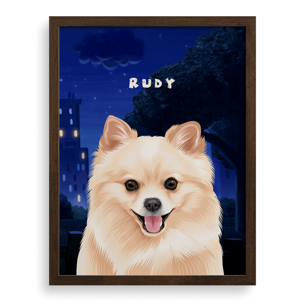 Retrato de una mascota de Dog Man