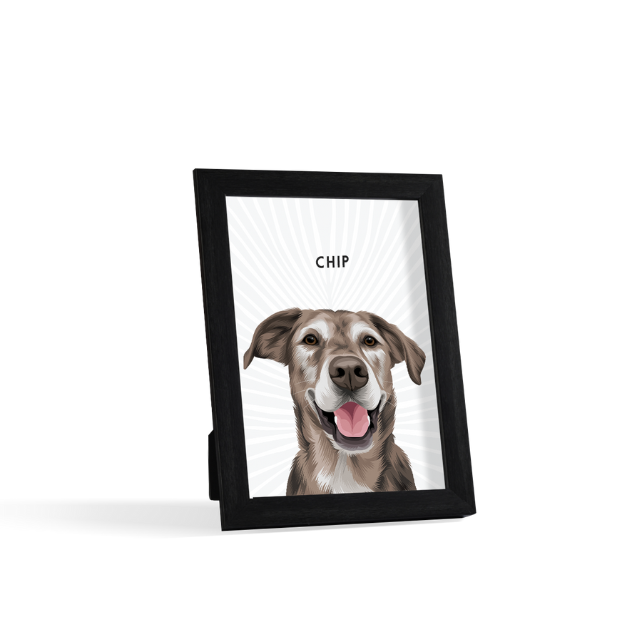 Retrato de una mascota para escritorio