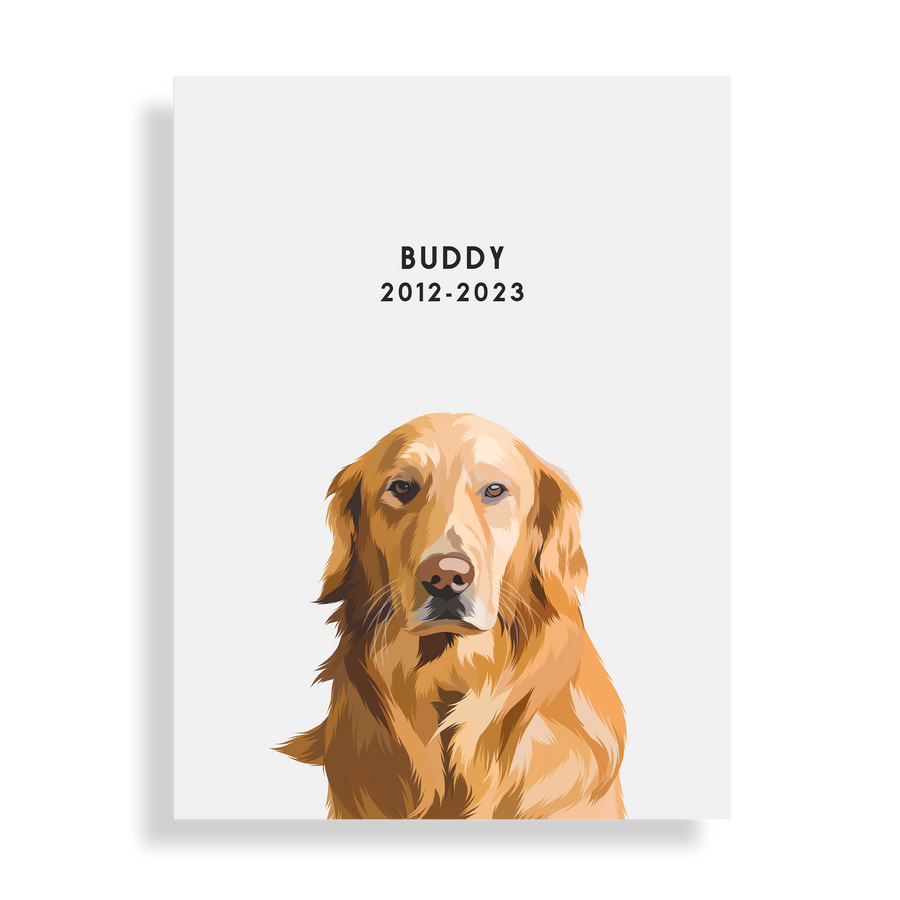 Retrato conmemorativo de mascota