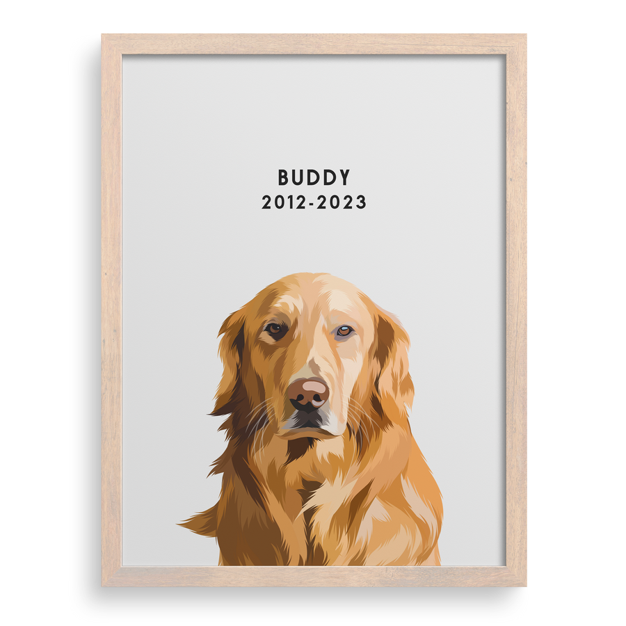 Retrato conmemorativo de mascota