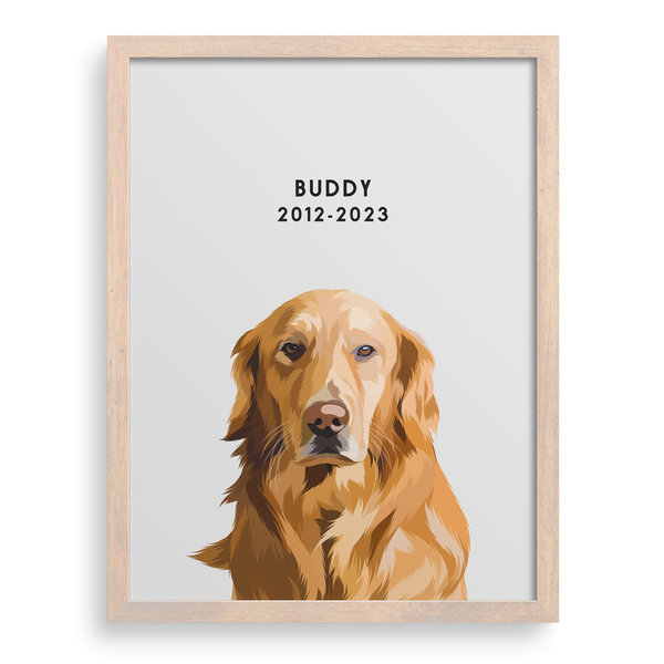 Retrato conmemorativo de mascota