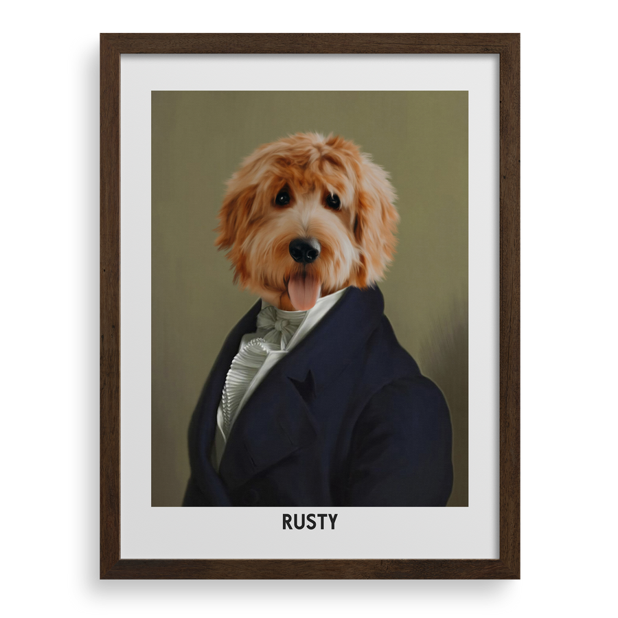 Retrato personalizado de un caballero digno