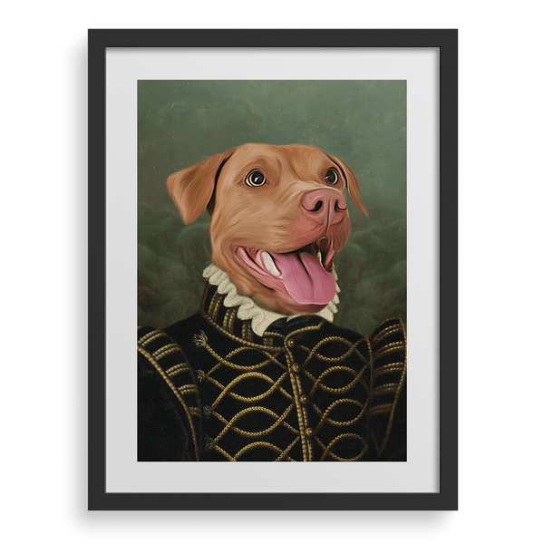 Retrato personalizado de la mascota de la Baronesa