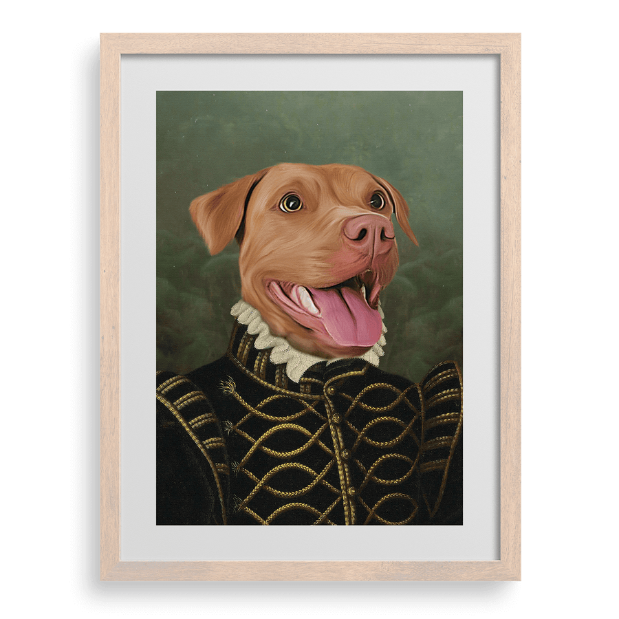 Retrato personalizado de la mascota de la Baronesa
