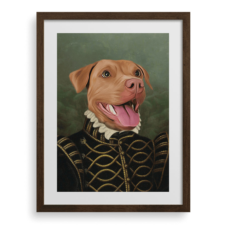 Retrato personalizado de la mascota de la Baronesa