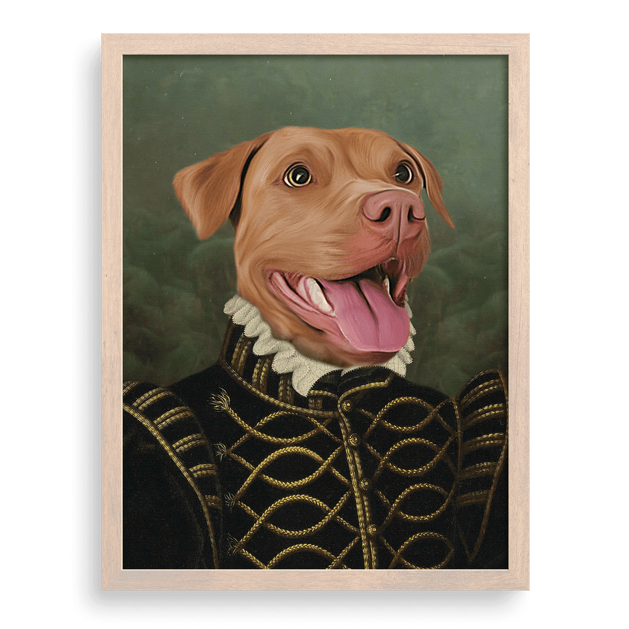 Retrato personalizado de la mascota de la Baronesa