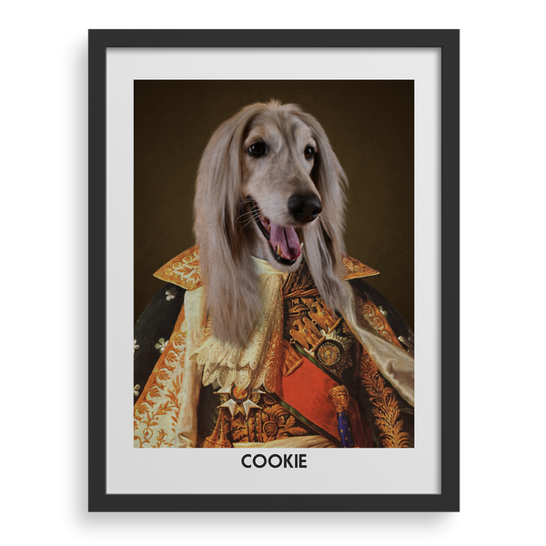 Retrato de mascota princesa personalizado