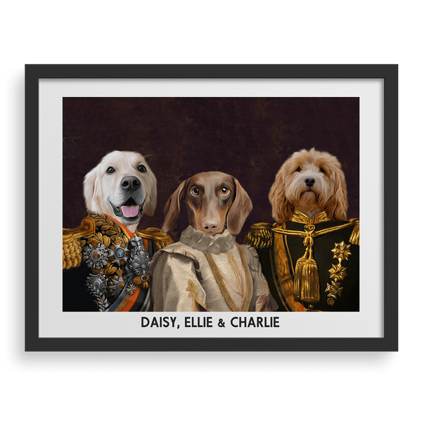 Retrato de un señor y una dama decorados (Royal)