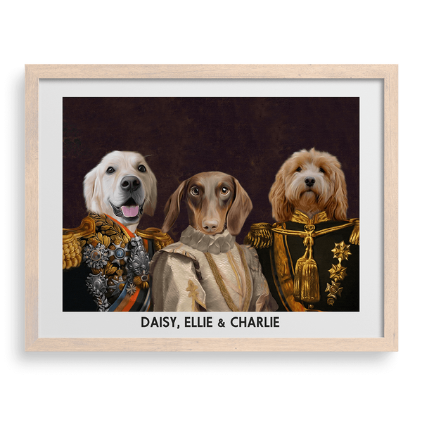 Retrato de un señor y una dama decorados (Royal)