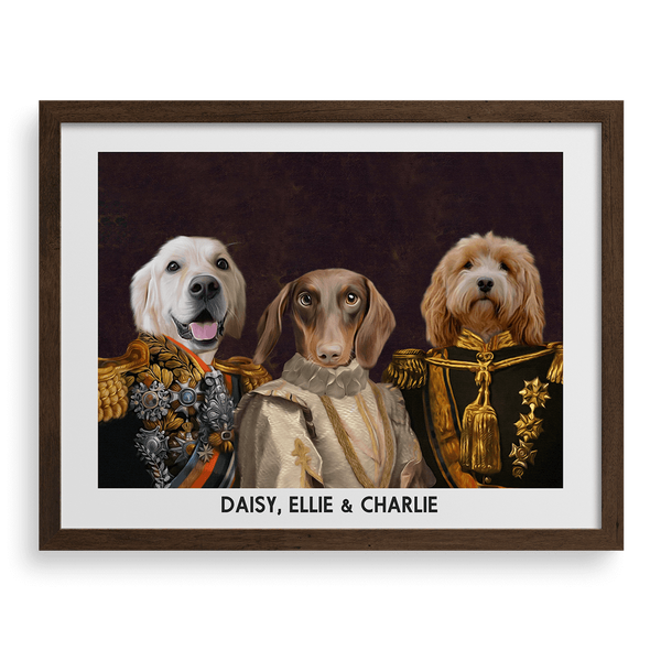 Retrato de un señor y una dama decorados (Royal)