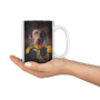 Taza personalizada con retrato de mascota de Regal Leader