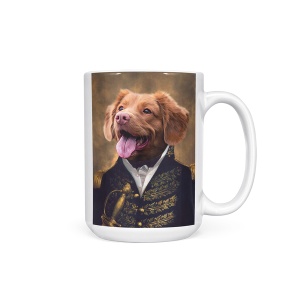Taza personalizada con retrato de la mascota del Príncipe Real