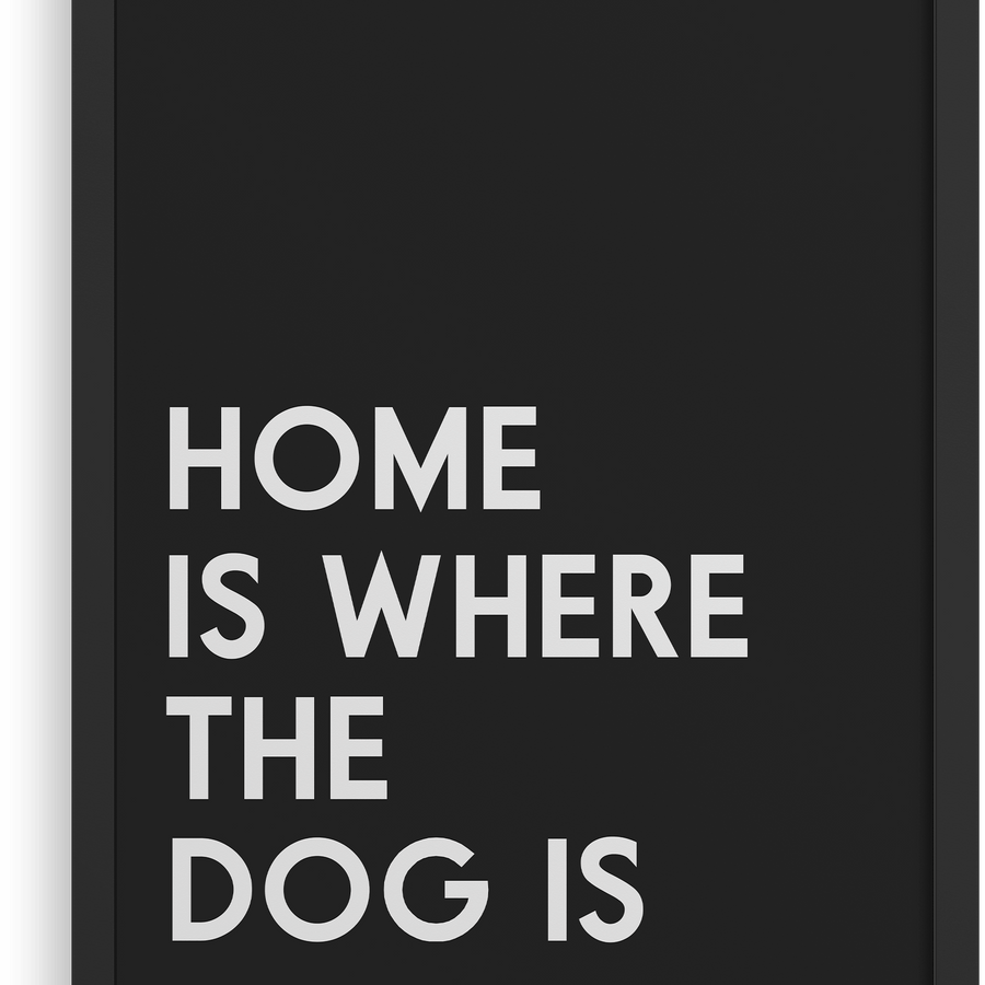El hogar es donde está el perro
