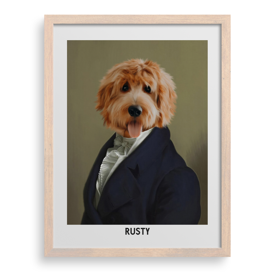 Retrato personalizado de un caballero digno