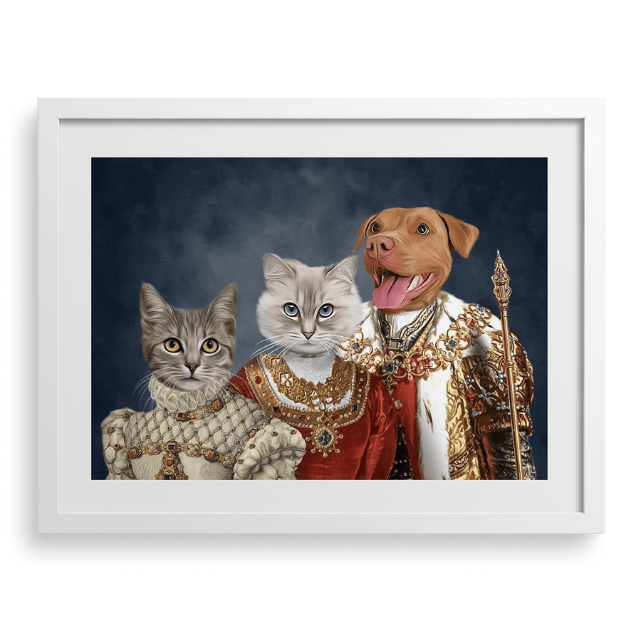 Retrato personalizado de la mascota de la familia real.