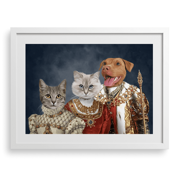 Retrato personalizado de la mascota de la familia real.