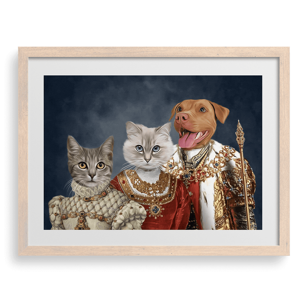 Retrato personalizado de la mascota de la familia real.