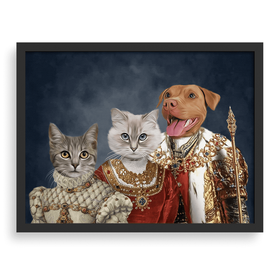 Retrato personalizado de la mascota de la familia real.