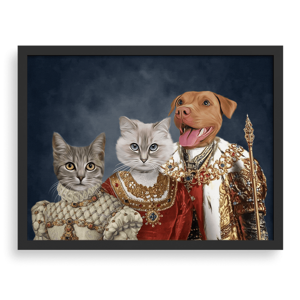 Retrato personalizado de la mascota de la familia real.