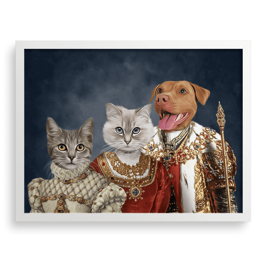 Retrato personalizado de la mascota de la familia real.