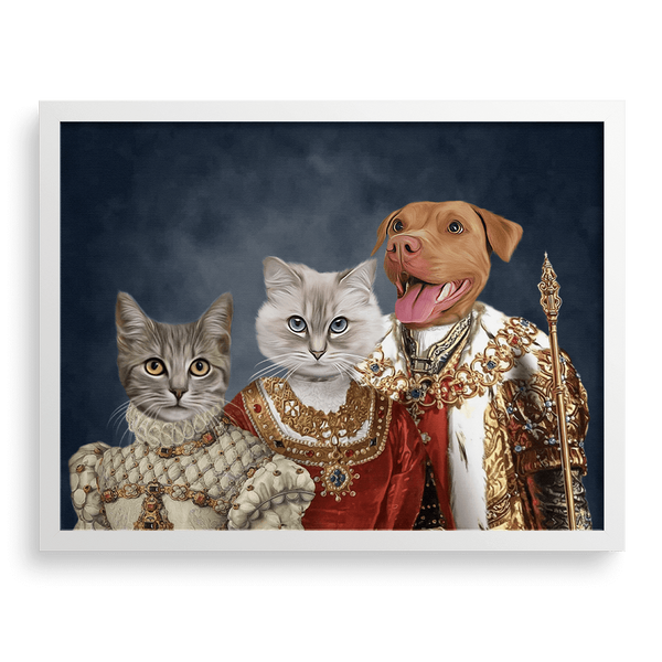 Retrato personalizado de la mascota de la familia real.