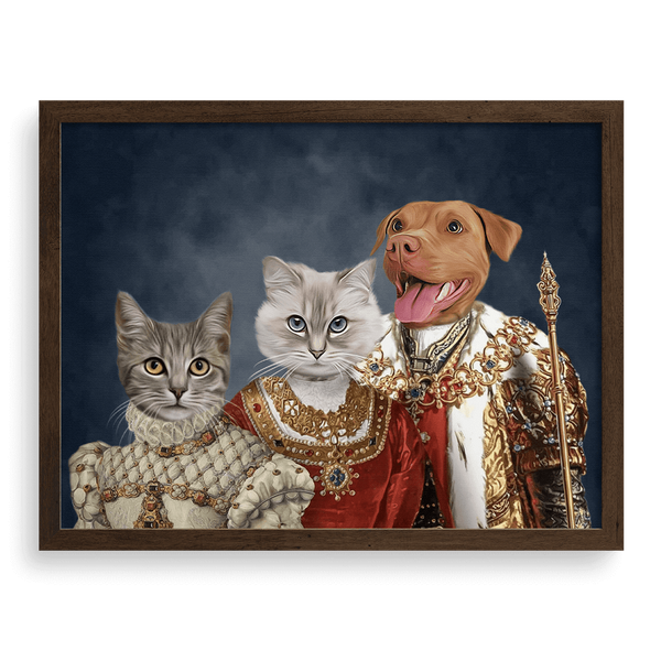 Retrato personalizado de la mascota de la familia real.