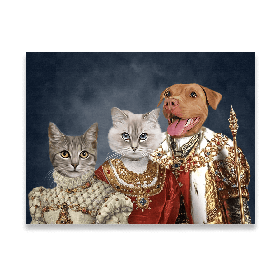 Retrato personalizado de la mascota de la familia real.