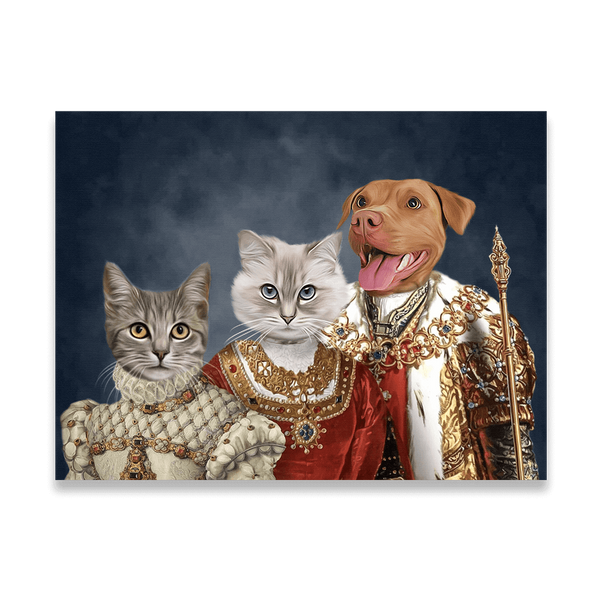 Retrato personalizado de la mascota de la familia real.