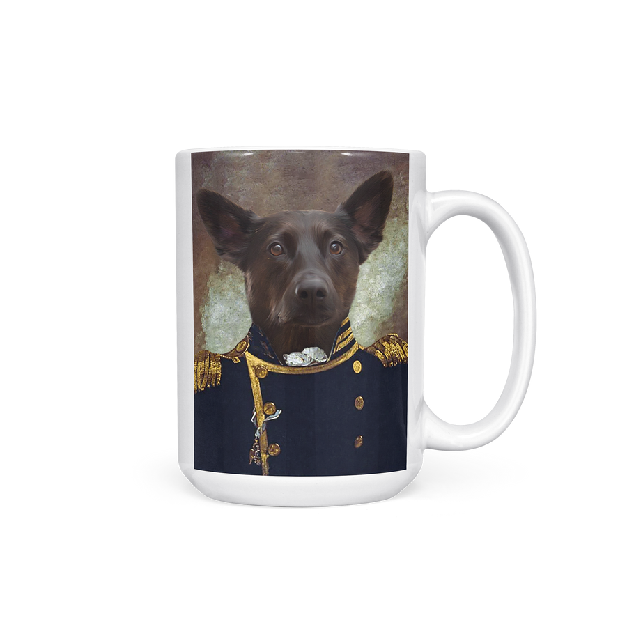 Taza Grand Elegance Royal personalizada con retrato de mascota