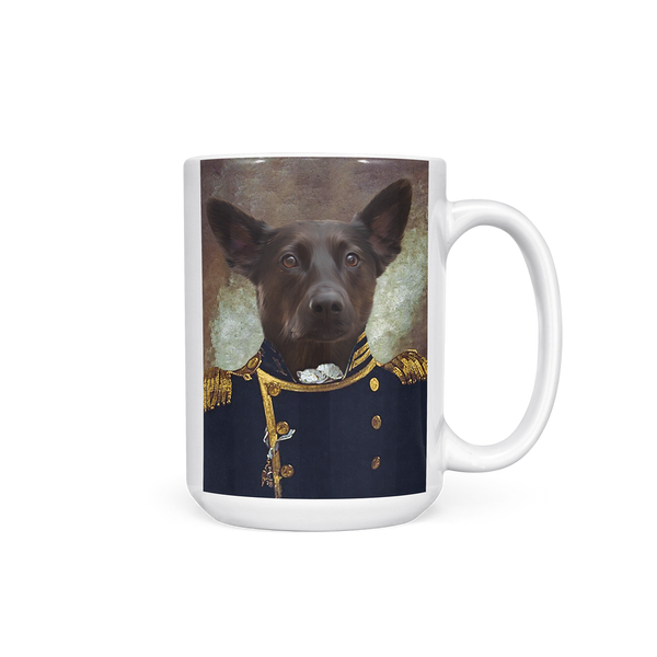 Taza Grand Elegance Royal personalizada con retrato de mascota