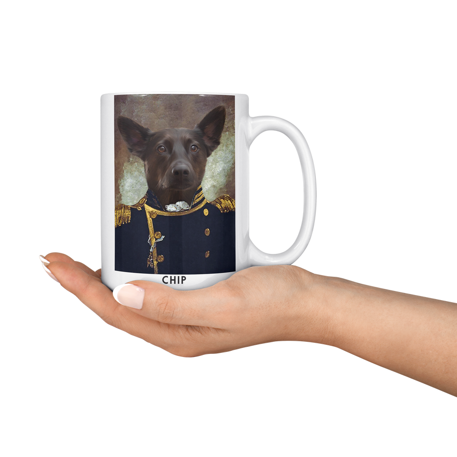 Taza Grand Elegance Royal personalizada con retrato de mascota